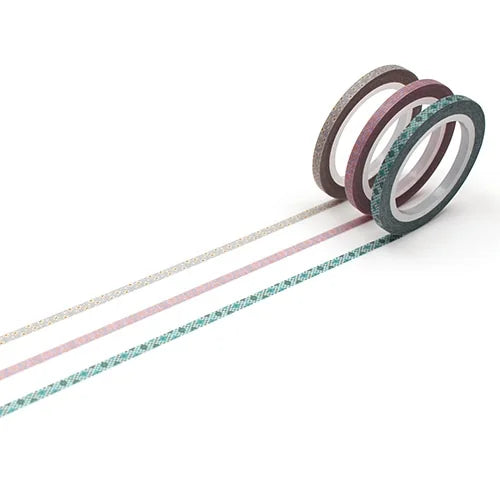 mt slim Masking Tape (Set of 3) – Cross Stitch, 3mm×7m