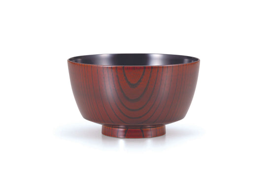 Yamanaka-nuri Kasho-an original product: Zelkova 4.3 Bowl, Wood, Roiro inside Black SO-0546