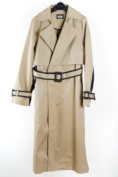 Piping Trench Coat (Beige)