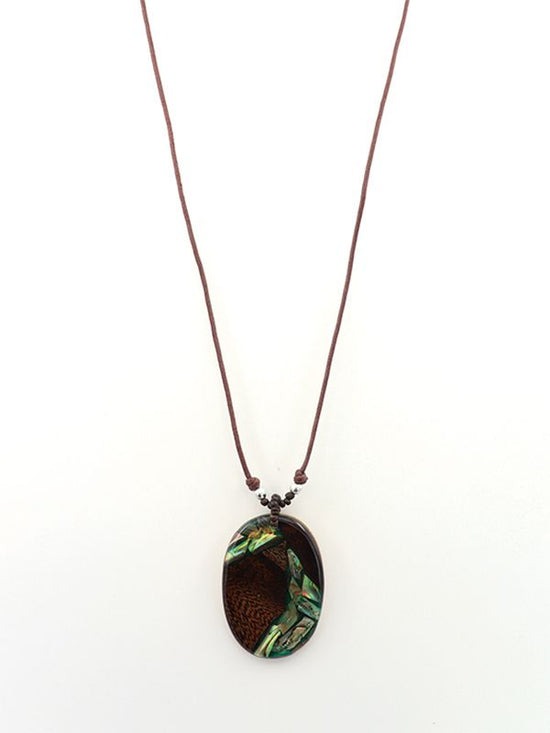 Shell Resin Mosaic Necklace