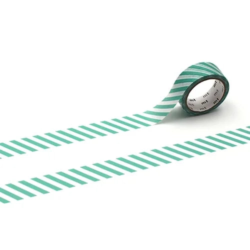 mt Masking Tape – Stripe Emerald Green, 15mm×5m