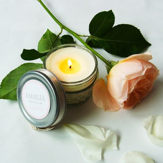 Aroma Soy Wax Candle Rose