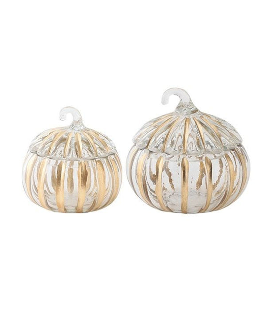 Pumpkin Glass Canister S 9 x 9cm M15-2588S