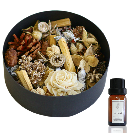 Positive Energy Palo Santo Potpourri Box with fragrance oil (Lotus scent)