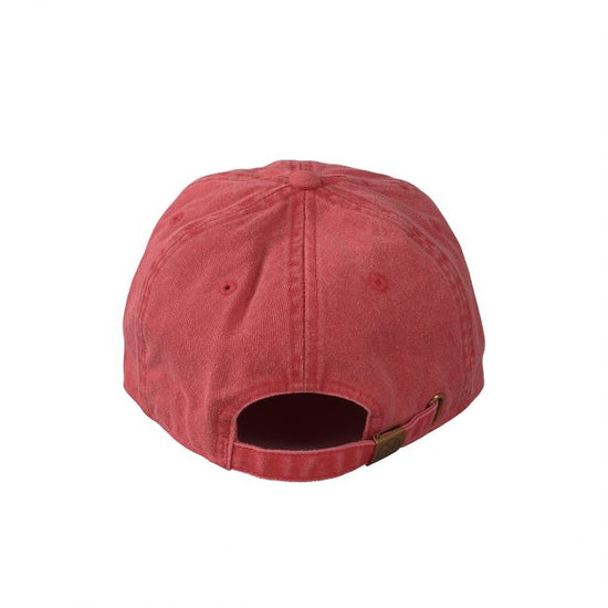 Pigmented cap red "Humpback whale parent-child bond" monochrome logo