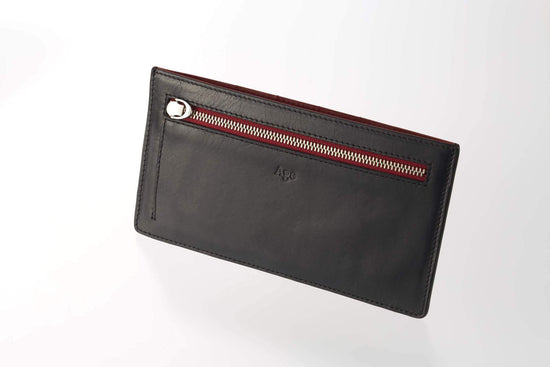 Ultra Slim Long Wallet in Pull-up Leather