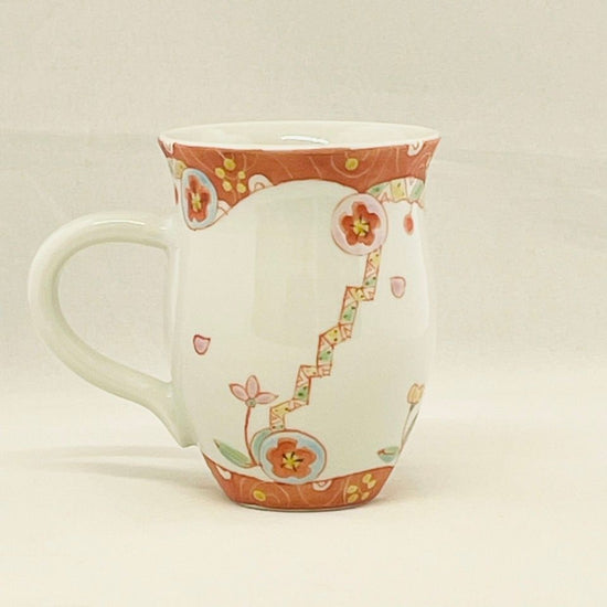 [Ginshu Kiln] Royal Palace of Flowers mug (long and narrow)