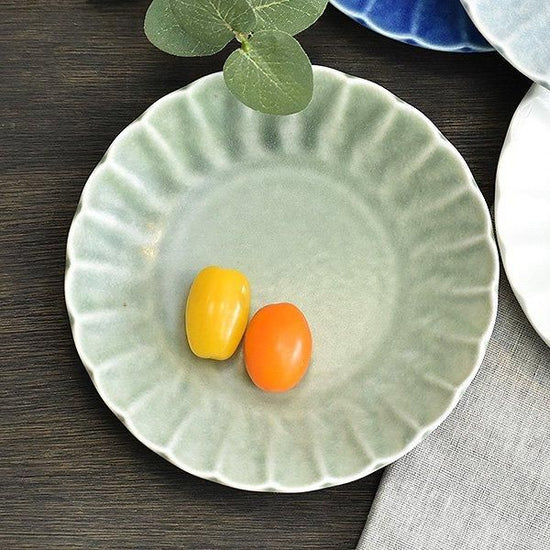 Hiwamat Shinogi 15cm dish, Western tableware, small dish, made in Japan, Minoyaki, stylish.