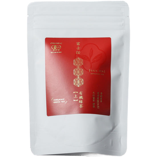 FUJIZAKURA Organic green tea [top] in pouch bag