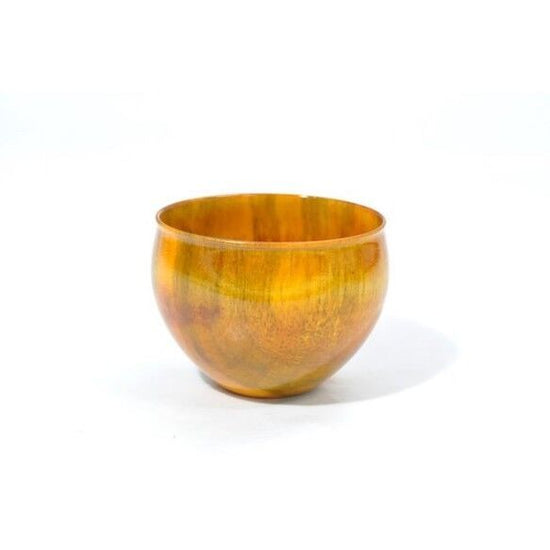 Colorful drinking cup made of wooden horse chestnut Ochoko Colorful Yellow SX-0653