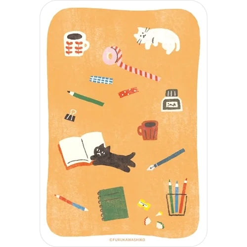 Furukawa Shiko Clear Bookmark for Paperbacks – Stationery and Cat