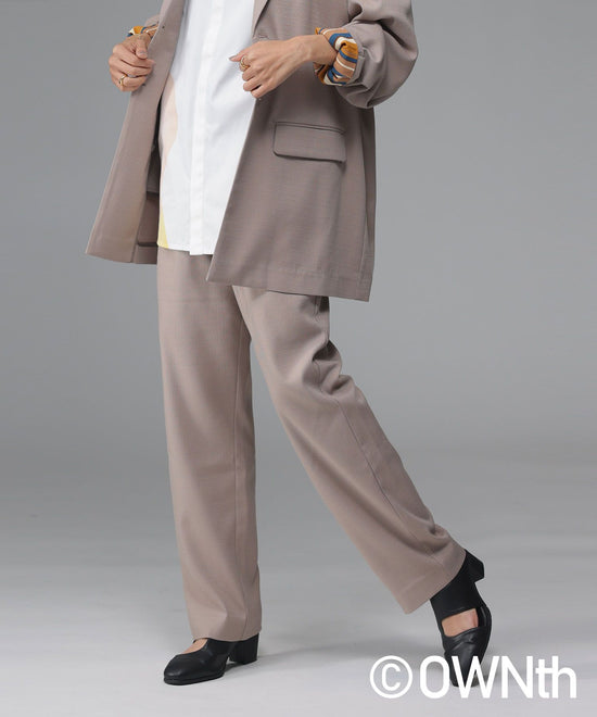 Linen-like Tailored Pants