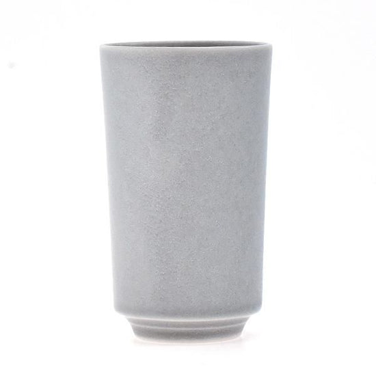 Cuisine Gray Matte Long Teacup Grayish Japanese Tableware Teacup Made in Japan Minoyaki Fashionable Modern