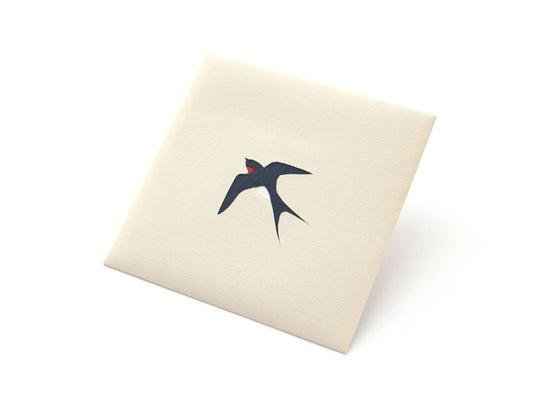 Paper cutout pouch [Swallow].