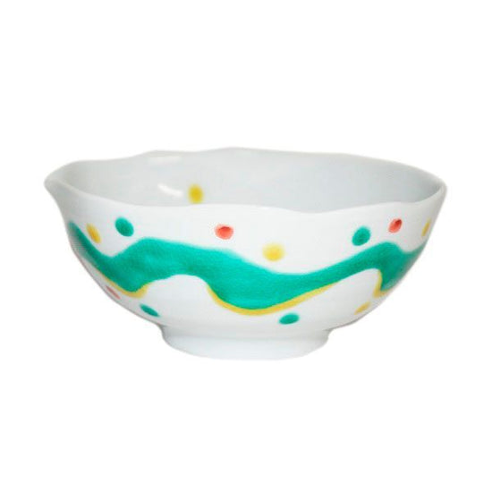 [Eisyou] 4.5" bowl with polka dot design