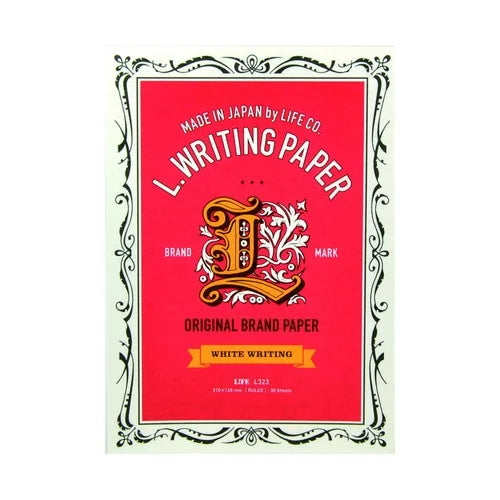 LIFE L Brand Label Writing Paper – A5, Ruled