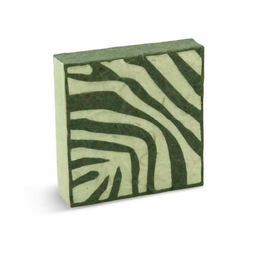 Ethical Paper Made from Elephant Poo! (poopoopaper) Jungle Safari Pattern Memo Pad