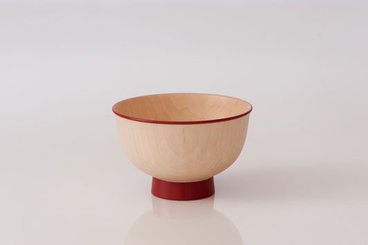 Iroha Bowl Colorful Red Rim