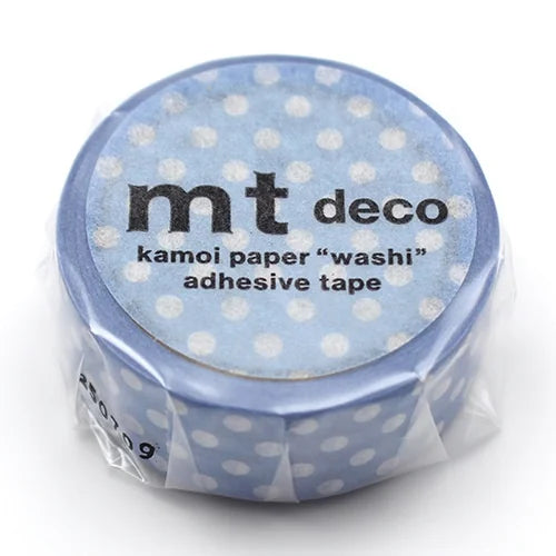 mt Masking Tape – Dot Light Blue Purple, 15mm×5m