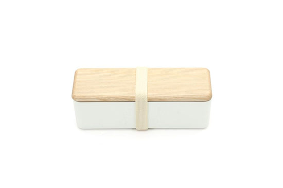 BENTO STORE Bento Box with Wood Lid, Slim, Stopper Wood 400ml