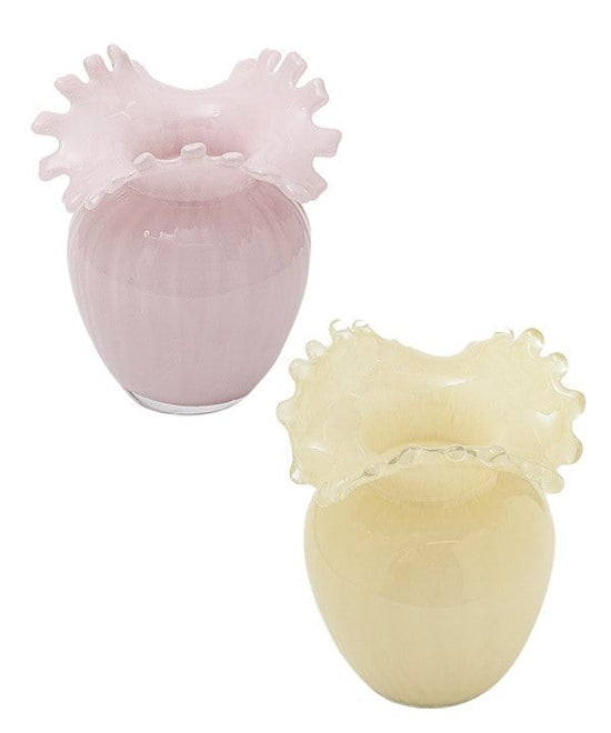 Glass flower vase (2 colors) M53-2584