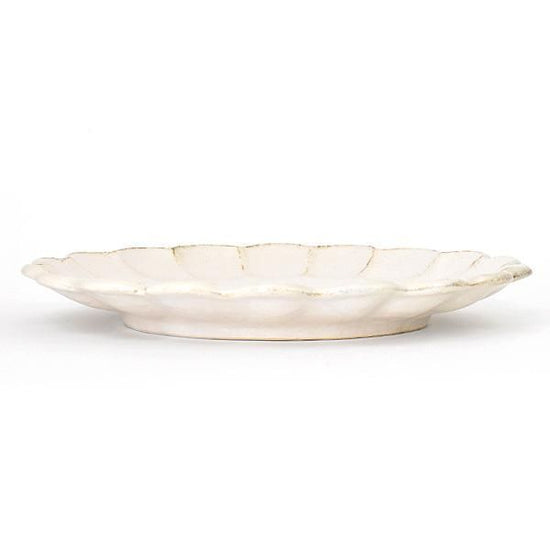 Rinka White 27 Plate White Japanese Tableware Round Large Plate Made in Japan Minoyaki, Stylish, Modern