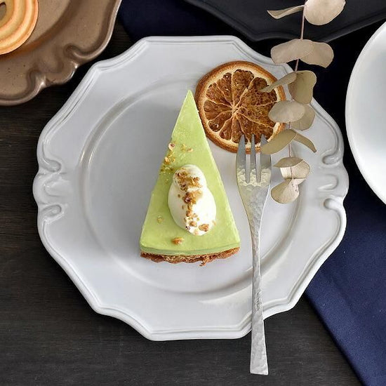 Depre Motif Plate White White Type Western Tableware, shaped plate, made in Japan, Minoyaki