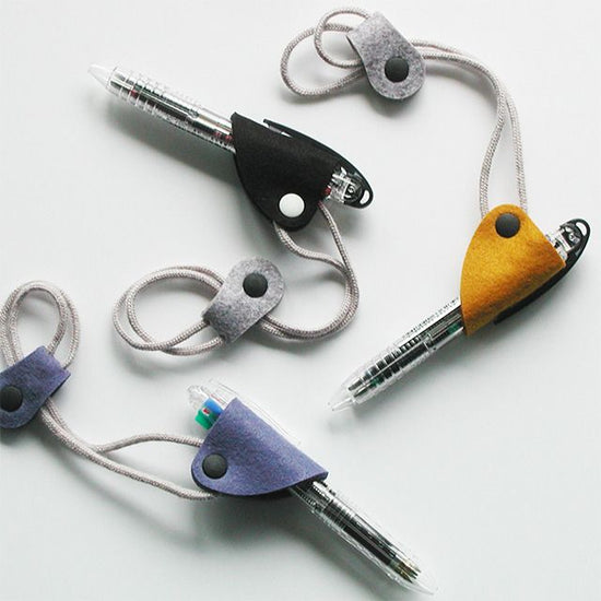 Pen holder with strap〈Mustard