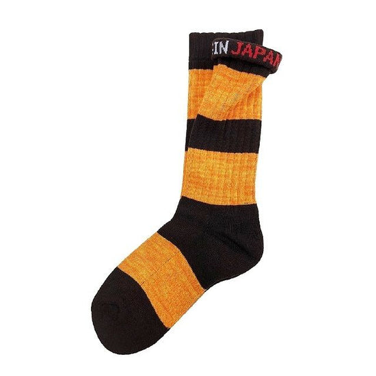 "Mix Border - yellow-" Socks