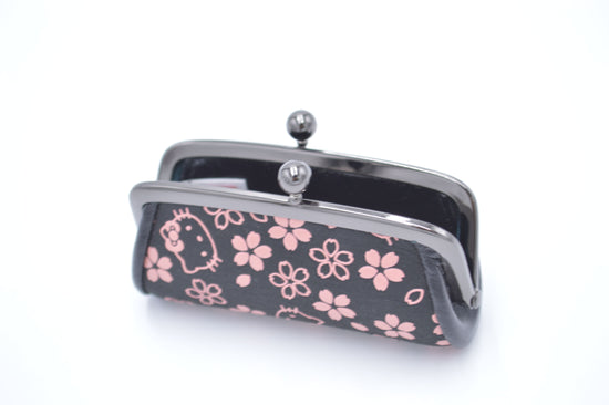 Kitty Inden Seal Case (Gamaguchi) Cherry Blossom Pattern