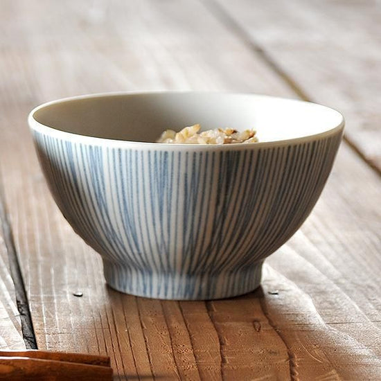 Thousand-step Jyuso Matte Rice Bowl White Japanese Tableware, Tea Bowl, Rice Bowl, Made in Japan, Minoyaki, Stylish, Modern