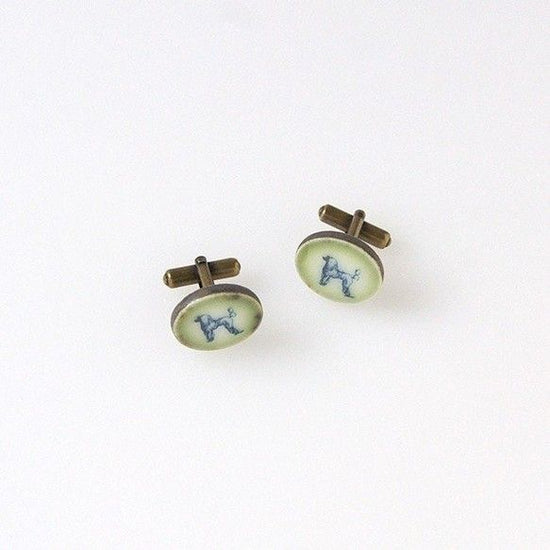 Old tile cufflinks
