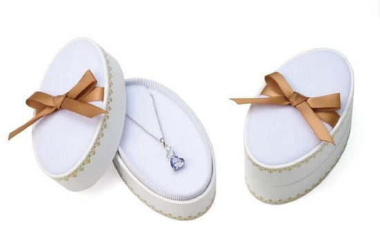 Oval Jewelry Case for Pierced Earrings, Rings and Pendants, 6 pieces MB-560