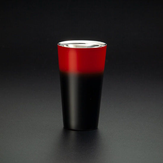 Lacquer polished cup, double-layer structure, Sai series, straight, black color SCW-L601