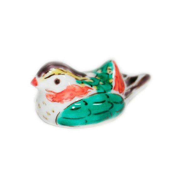 [Eisyou] Oshidori-shaped Incense Stand with Dish (Red)