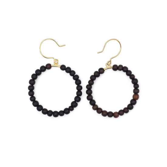 Sunlight through the trees circle Pierced earrings(W)