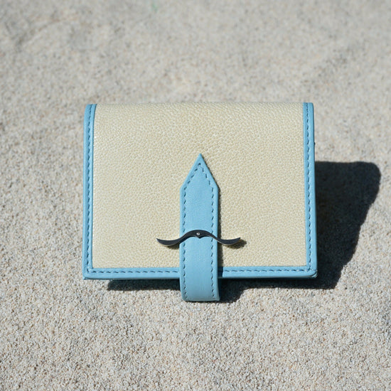 Mini Wallet (White and Baby Blue) Monaco