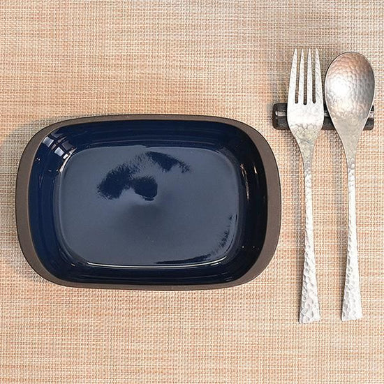 Navy Grill Chef Gratin, Blue Type, Western Tableware, Ovenware, Gratin, Made in Japan, Minoyaki, Stylish, Modern