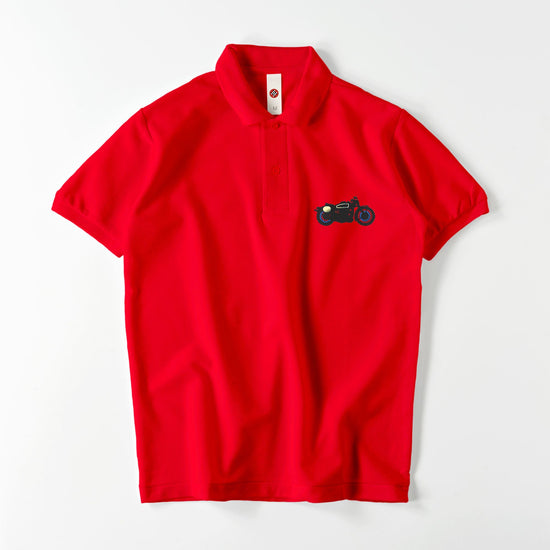 Cafe Racer embroidered polo shirt