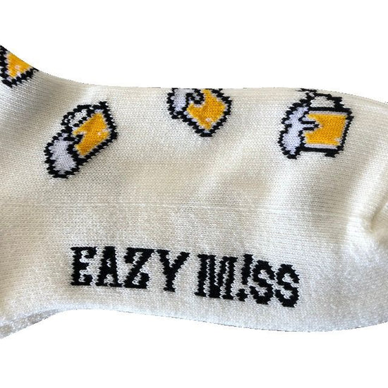 "Beer -white-" Socks (limited edition by EAZY MISS)