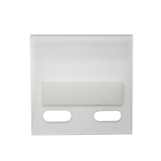 Clip-on earrings mount, size L, window hole type, plastic, 48 x 48 mm, 100 sheets, L-9957