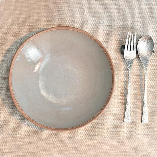 Gray Soil Deep Bowl, Medium Grayish Western Tableware, Medium Bowl, Made in Japan, Minoyaki, Stylish, Modern