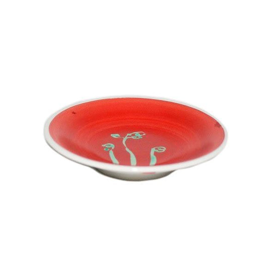 [Eisyou] Dish with a design of "Sawarabi", 3.5" in diameter