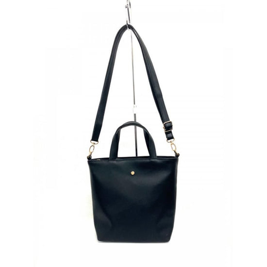 Satin Kashime Synthetic Leather 2-Way Handbag 1