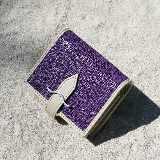 Mini Wallet (Purple and Off-White)Paris