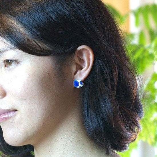 Wattagumo large "Puddle" Pierced earrings