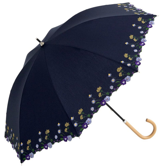 Long Umbrella "Viola Garden"