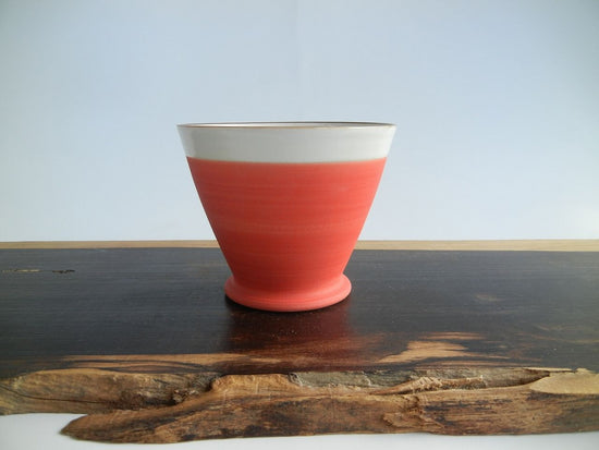 Kyoyaki Kiyomizu ware》Okonomi free cup (orange)
