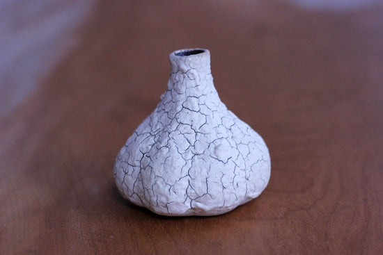 Garlic shaped vase