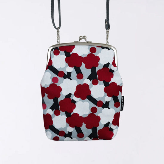 Kyoto Hand-Dyed Canvas Shoulder Clasp (Plum)